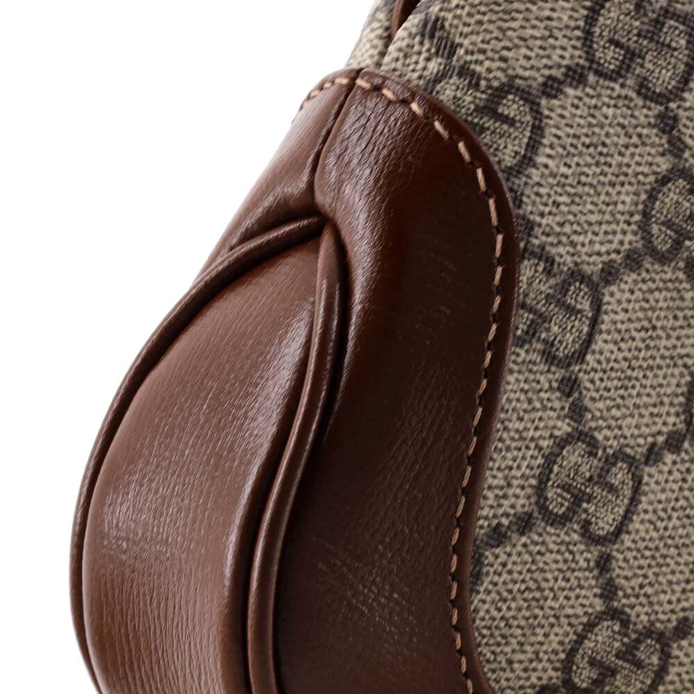 Gucci Jackie Hobo Gg Coated Canvas Mini #249565G13B - Picture 6 of 7
